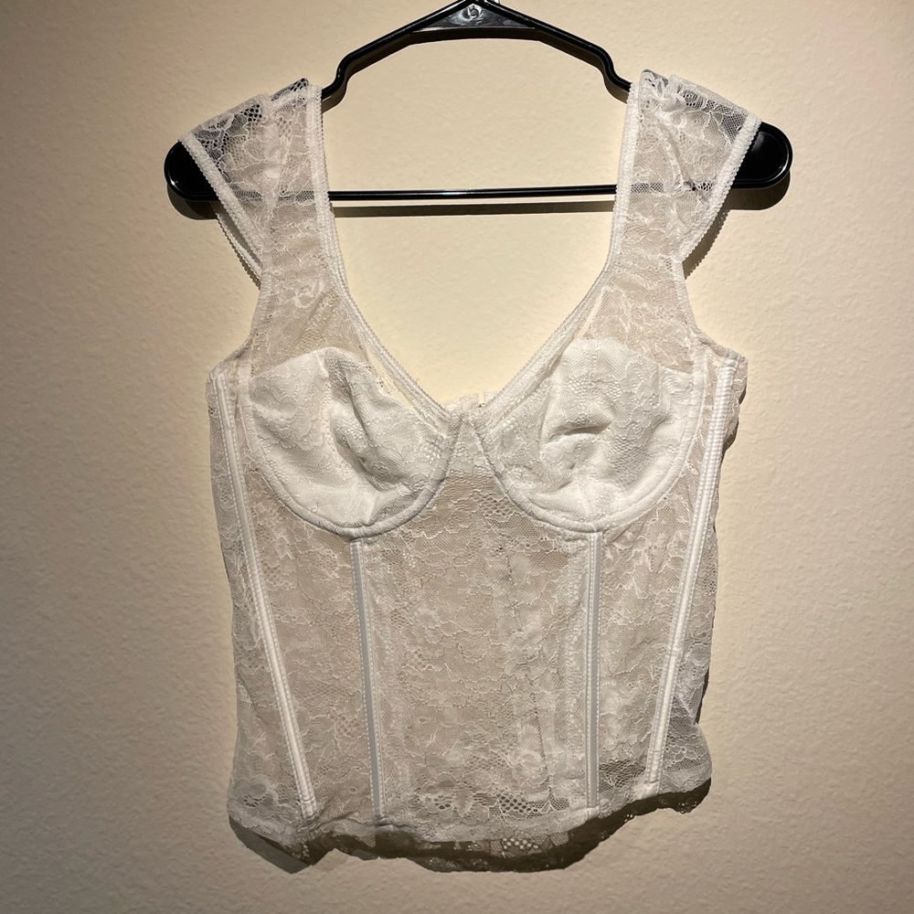 White lace top